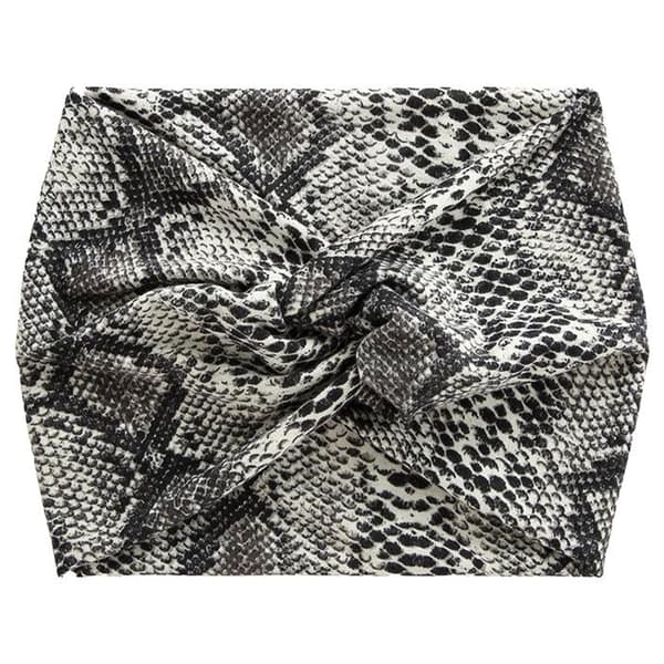 Korsband - AVIZAR - Mönstrad Satin Python - Färg Grå - För Damer - Vuxen