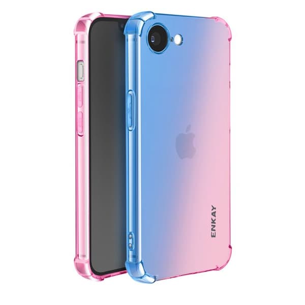 Coque iPhone 16e i Degradé Enkay Blå / Rosa