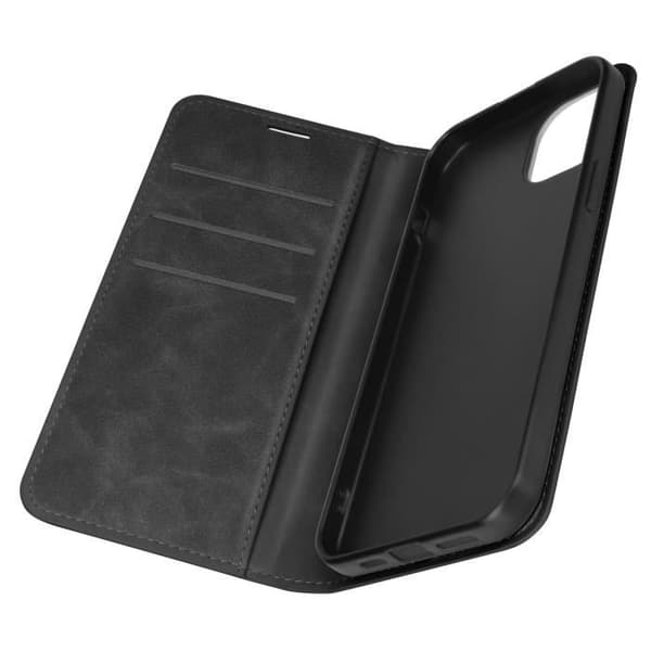 Fodral till iPhone 15 Plus Plånboksfunktion Plånboksställ Svart