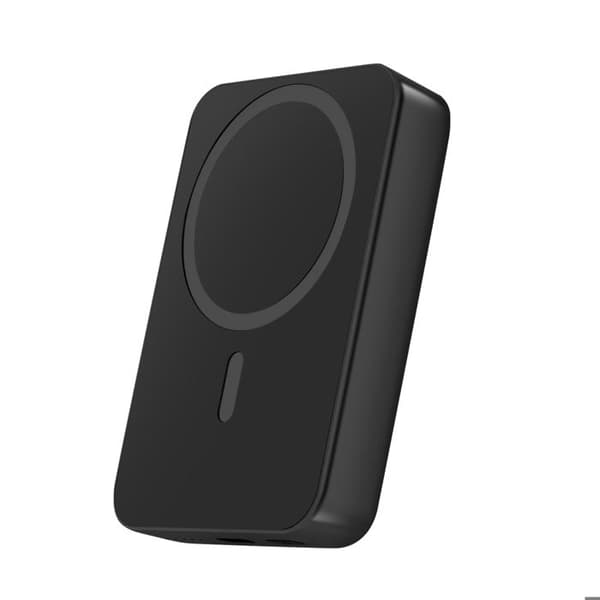 Extern Batteri - BWOO - MagSafe 10000mAh - USB-C 20W - Fällbart Stöd - Svart