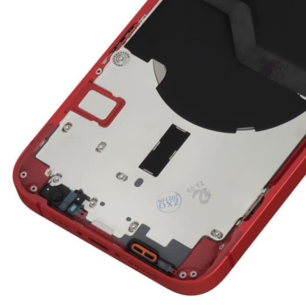 Hela chassi - AVIZAR - iPhone 12 - Röd - Centralt ram - Baksida - 100 g
