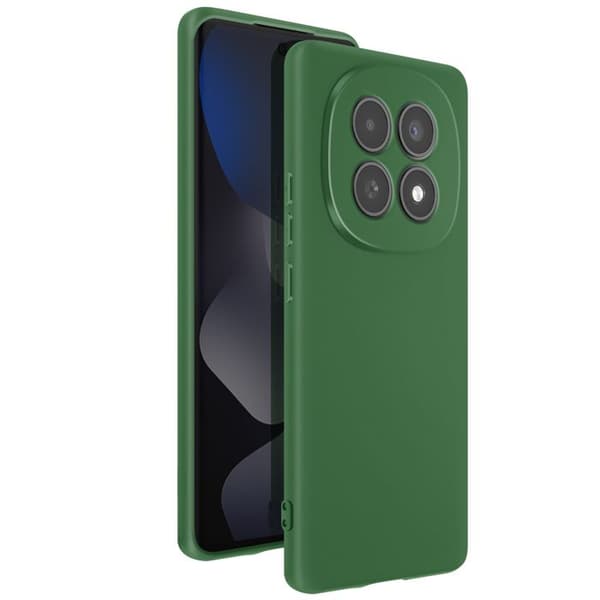 Coque Soft-Touch för Redmi Note 15 4G i halkfritt silikon, grangrön