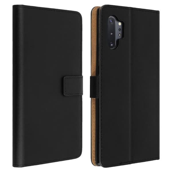 Hölster - AVIZAR - Galaxy Note 10 Plus - Äkta läder - Stötsäker - Videostöd