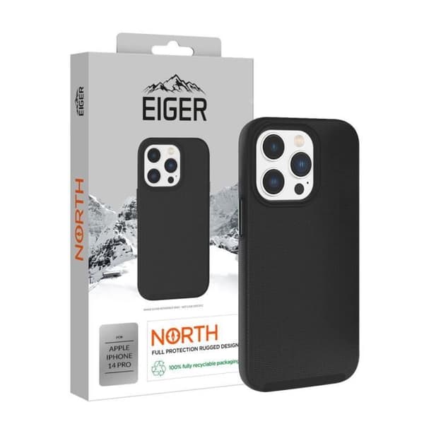 Coque - Eiger - iPhone 14 Pro - Ultra-Förstärkt - Fallskydd 4M - Svart