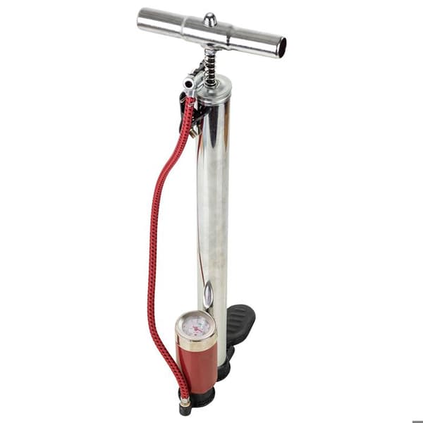 Högtryckspump för cykel 120 PSI Multi Valve Silver