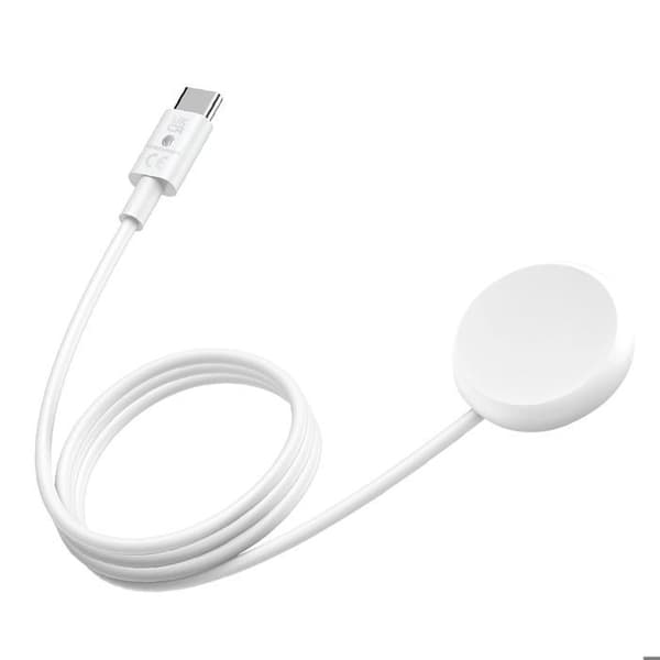 Original USB-C magnetkabel för Google Pixel Watch Gen 1 Vit 1m