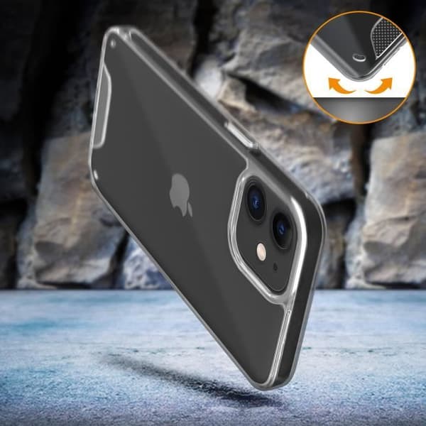 Coque - AVIZAR - iPhone 12 - Antichock - Transparent - Samling Kristall