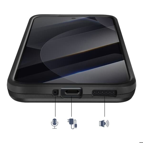 Skyddsfodral för Redmi Note 15 Pro Plus med svart magnetring