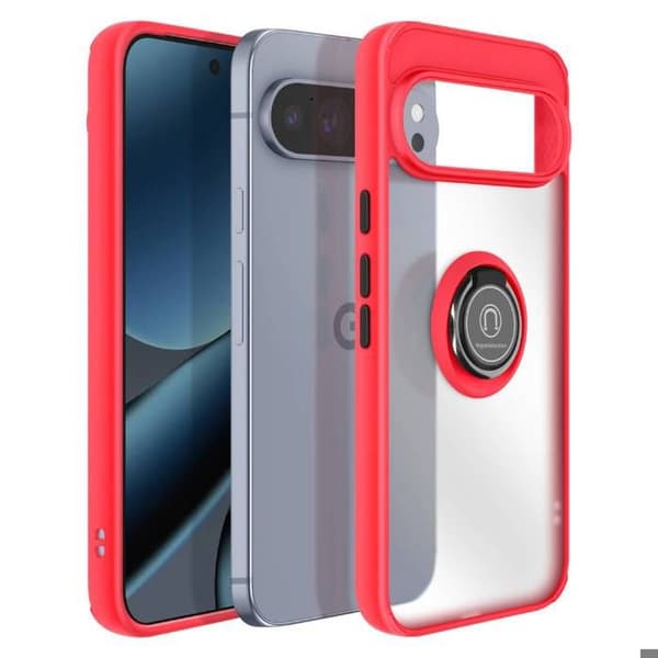 Skydd för Google Pixel 10 / 10 Pro Stötresistent med Röd Magnetring