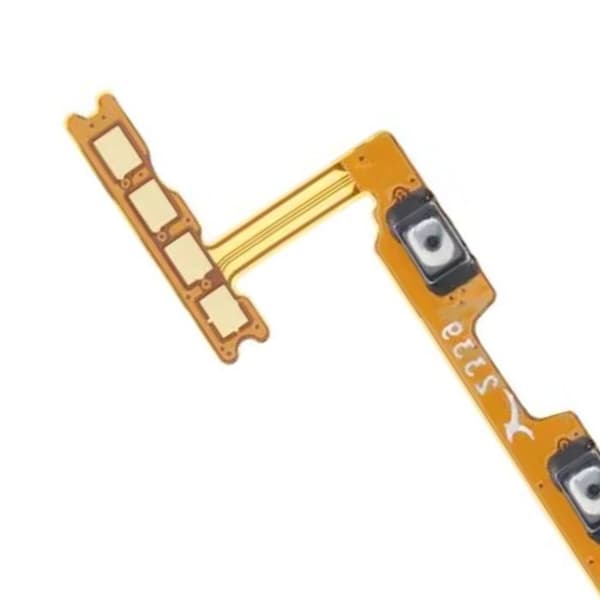 Strömbrytare och volymknapp för Redmi Note 13 4G med orange flexkabel