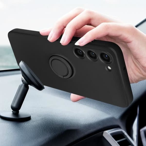 Coque - Samsung - Galaxy S23 - Silikongel - Integrerad ring - Videostöd