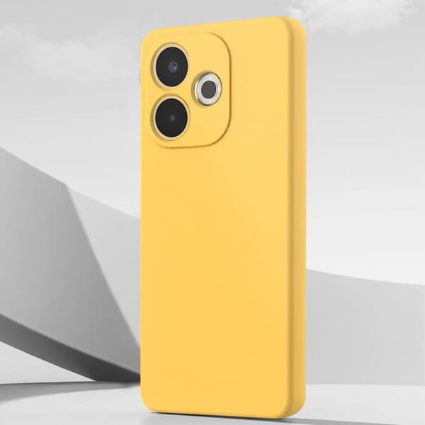 Coque för Oppo A5 Pro Skydd Silikon Soft-Touch Gul