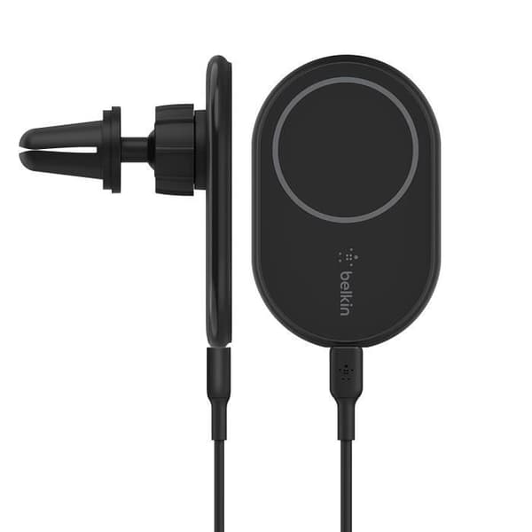 MagSafe-biloplader - Belkin - 10W - Ventilationsgittermontering - USB-C-kabel - Sort