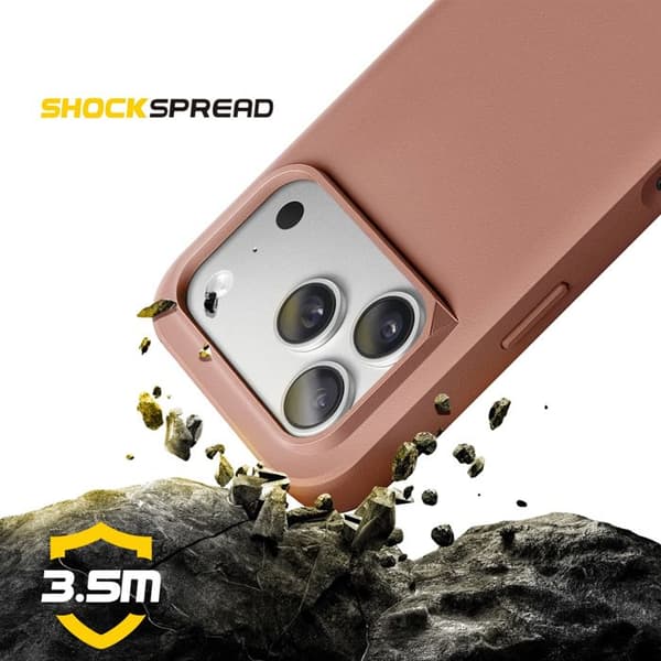 "Skydd för iPhone 17 Pro Modell SolidX Stötsäker 3,5 m certifierad MIL-STD 810G Rhinoshield Antik ros"