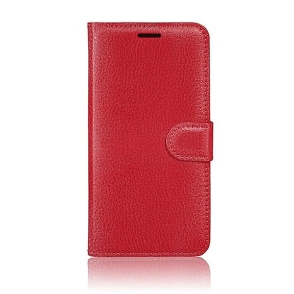 Plånboksfodral - ZANAÉ - iPhone SE/7/8 - Röd - Kortfack - Ställfunktion