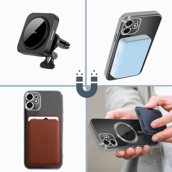 Coque MagSafe - Apple - iPhone 11 - Silikon - Silver - Mjuk