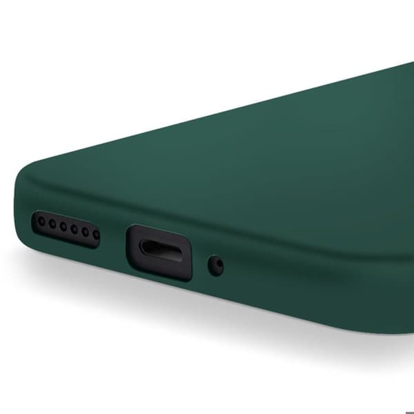 Coque - Redmi Note 14 Pro och 14 Pro Plus - Halvstyv silikon - Stötresistent skydd - Grangrön