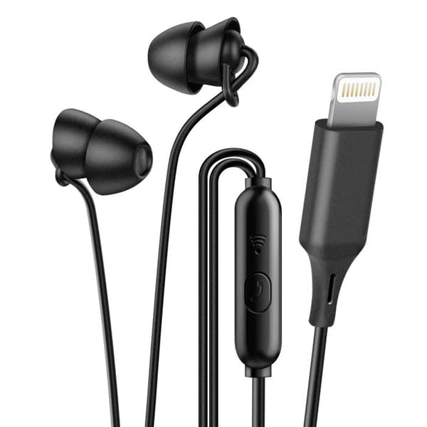 Sovhörlurar Lightning för iPhone / iPad med Bluetooth och mikrofon LinQ Svart