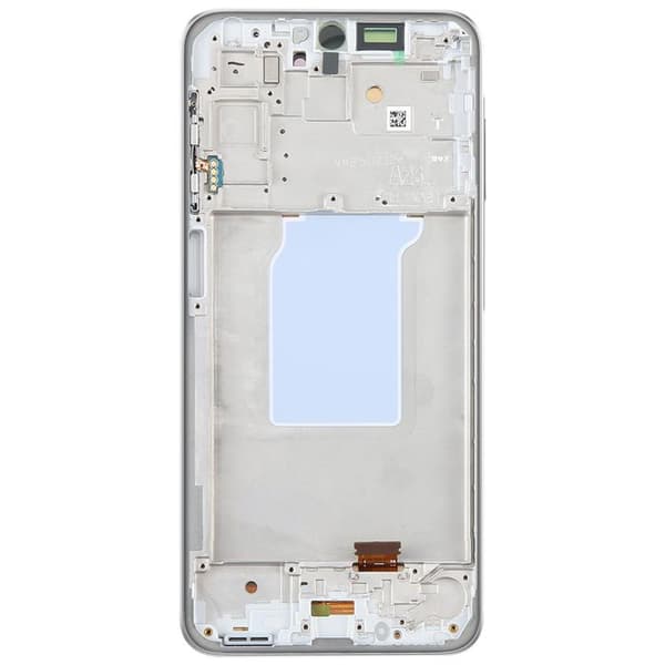 Helskärm för Galaxy A26 OLED-panel med förmonterad vit ram