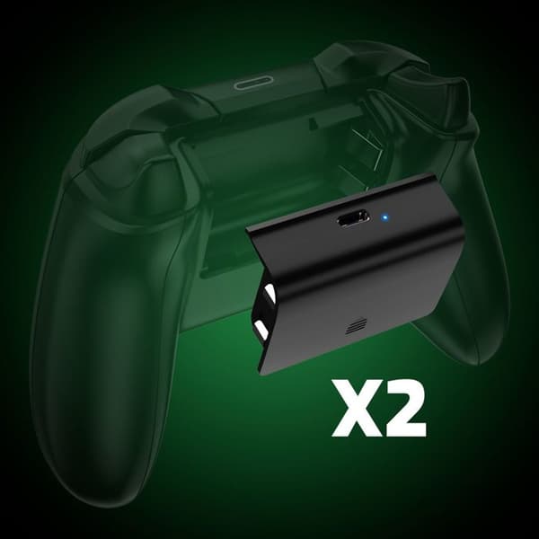 ONLAN Play & Charge Duo Kit med 2 batterier til Xbox Series-controllere