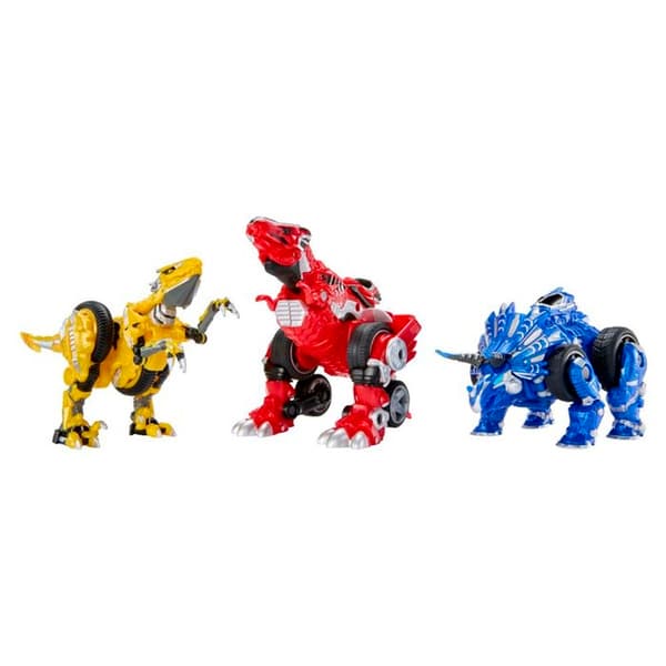 ARMORSAURS Evolver Triceratops 2-i-1 dinosaur/fordon actionfigur, blå, 6+