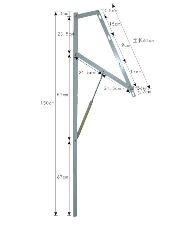 Akord Lyftbar Metallribbotten För Säng