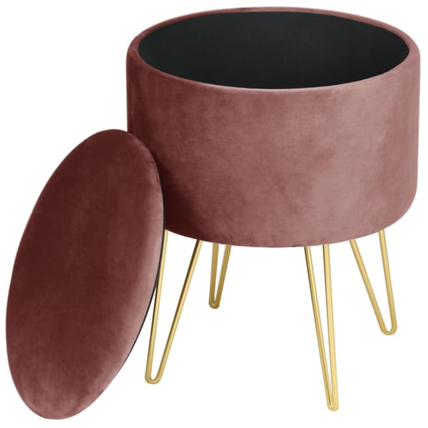 Akord Lili Puf Med Opbevaring, Rosa