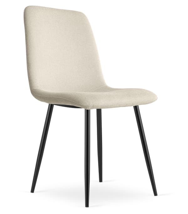 Rift Stol Beige Med Svarta Ben (2-Pack)