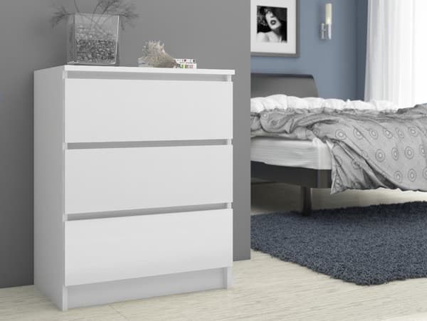 Akord Skänk 3 Lådor Vit 60X40X77