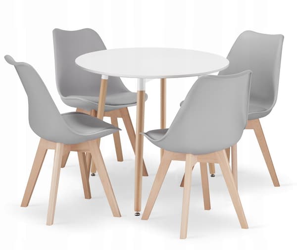 Leobert - Matgrupp - Kami/Mark - Vit/Grå - 80 Cm - 5 Delar