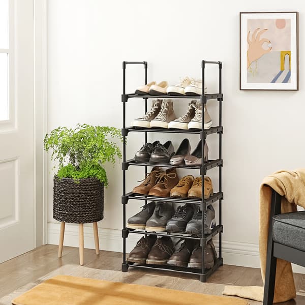 Leobert - Skoskab - Sort - 45X30X106 Cm