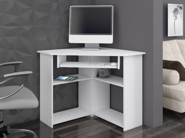 Akord Ted computerskrivebord, wenge Akord Ted computerskrivebord, hvid