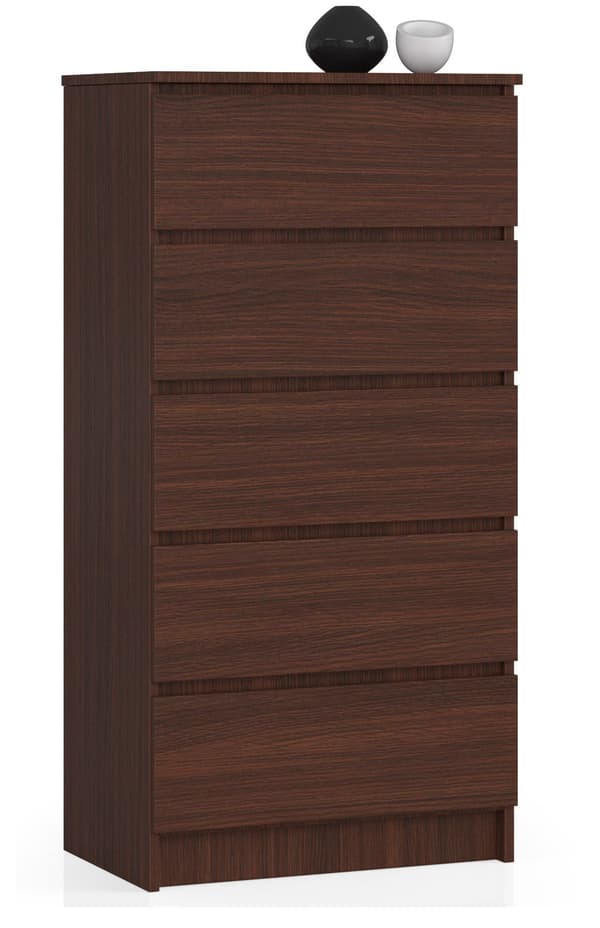 Akord Kommode 5 skuffer Wenge 60x40x121