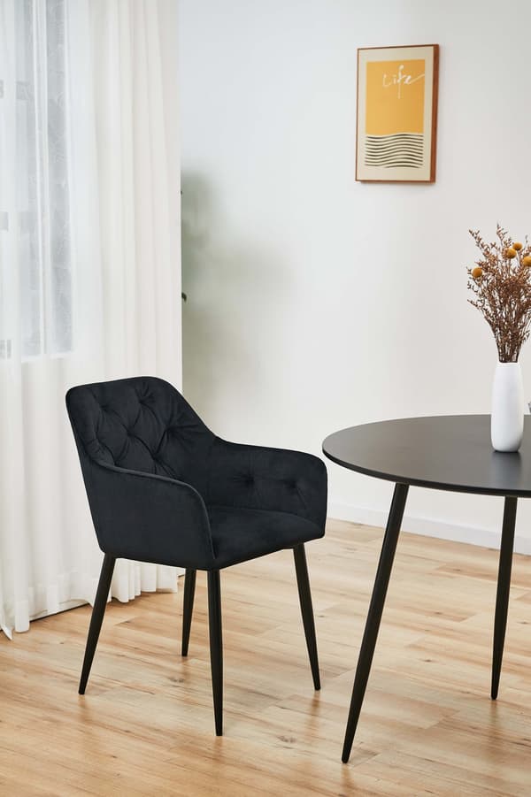Akord Puff Alia Sammet Grafit 55X55X30
