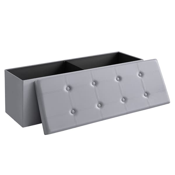 Leobert - Puff - Ljusgrå - 110X38X38 Cm