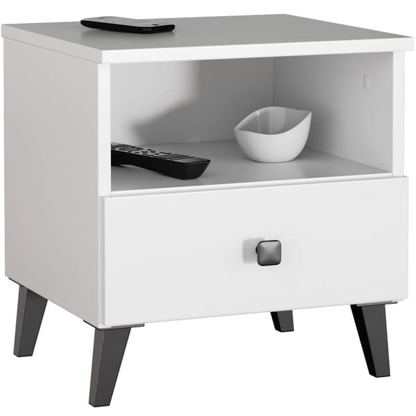 Akord Kommode Mobi Hvid/Sort 40x37x43