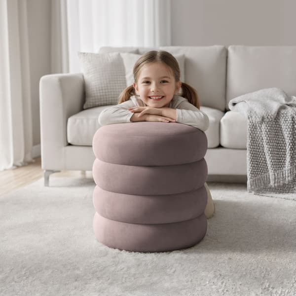 Akord Sittpuff Snuggo Dämpad Rosa