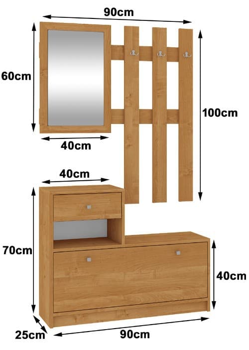 Akord Hallmöbelset Olcha 90X25X170