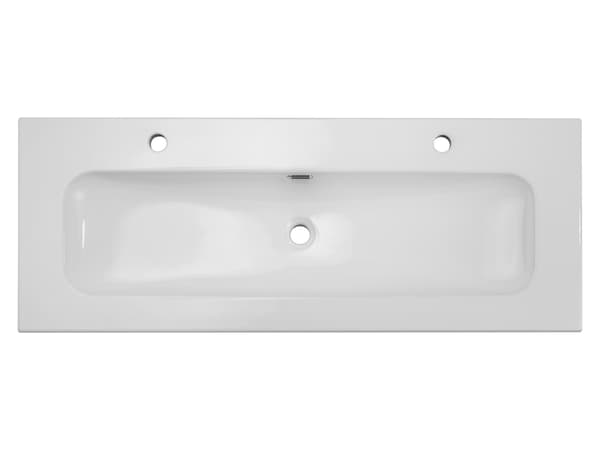 Ovanpåliggande Tvättställ 120 Cm - Vit Högglans