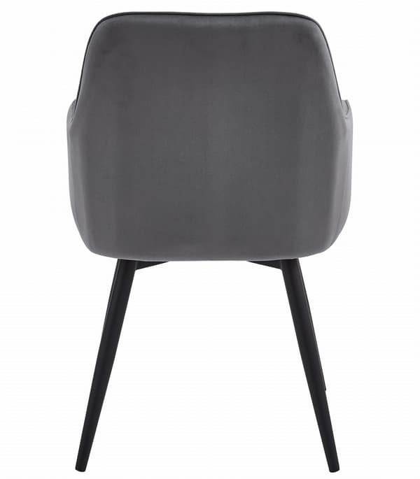 Leobert Stol - Mørkegrå Velour/Sorte Ben X 2 66X51X58
