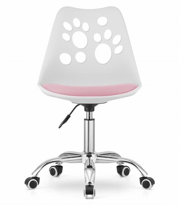 Leobert - Stol - Print - Vit/Rosa