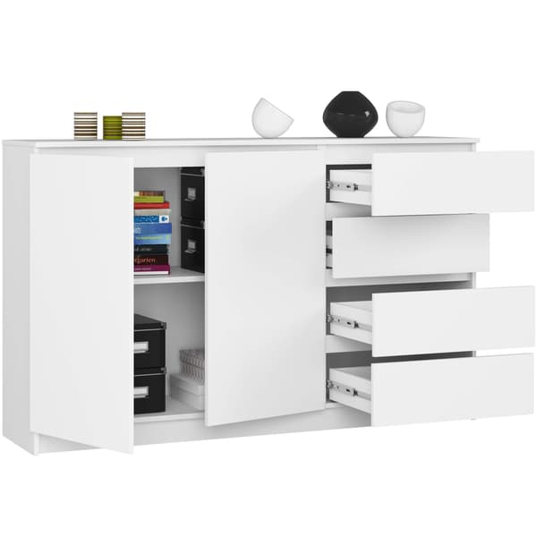 Akord Sideboard Förvaring Vit 160X40X99