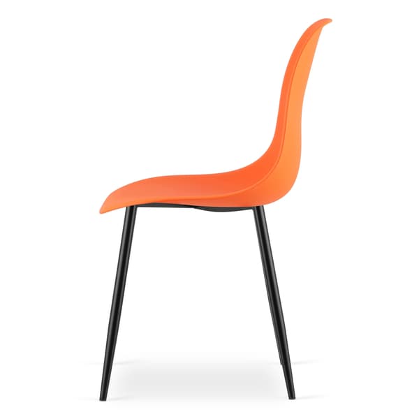 Leobert - Stol - Wat - Orange/Sorte Ben - 46X51X84 Cm