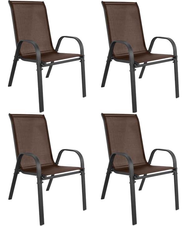 Leobert - Stol - Sofia - Brun - 56X43X91 Cm - Sæt Med 4