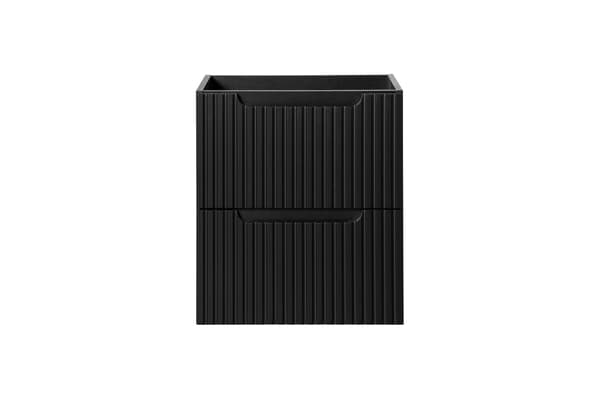 Vaskeskab 50 Cm Med 2 Skuffer - Mat Sort