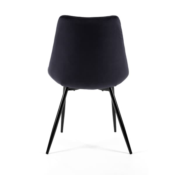 Akord SJ.0488 spisebordsstole, 2-pak, sort