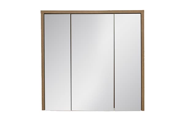 Spejlskab 80 Cm Med 3 Døre - Huton-Eg