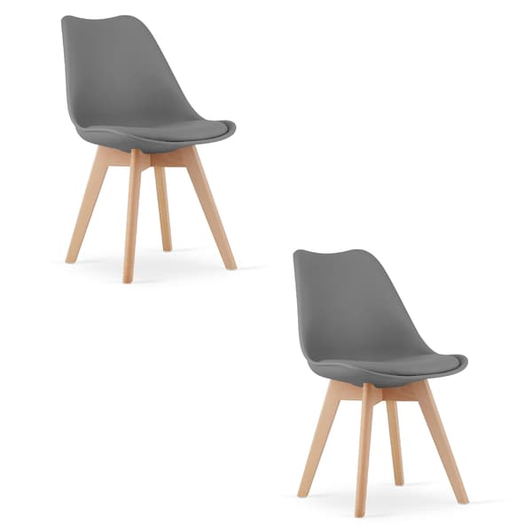 Leobert - Stol - Mark - Graphite - 49X43X82 Cm - Set Med 2