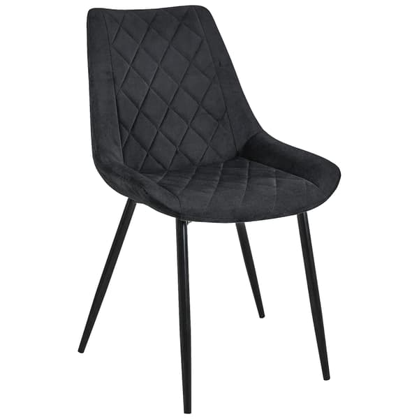 Akord SJ.0488 spisebordsstole, 2-pak, sort