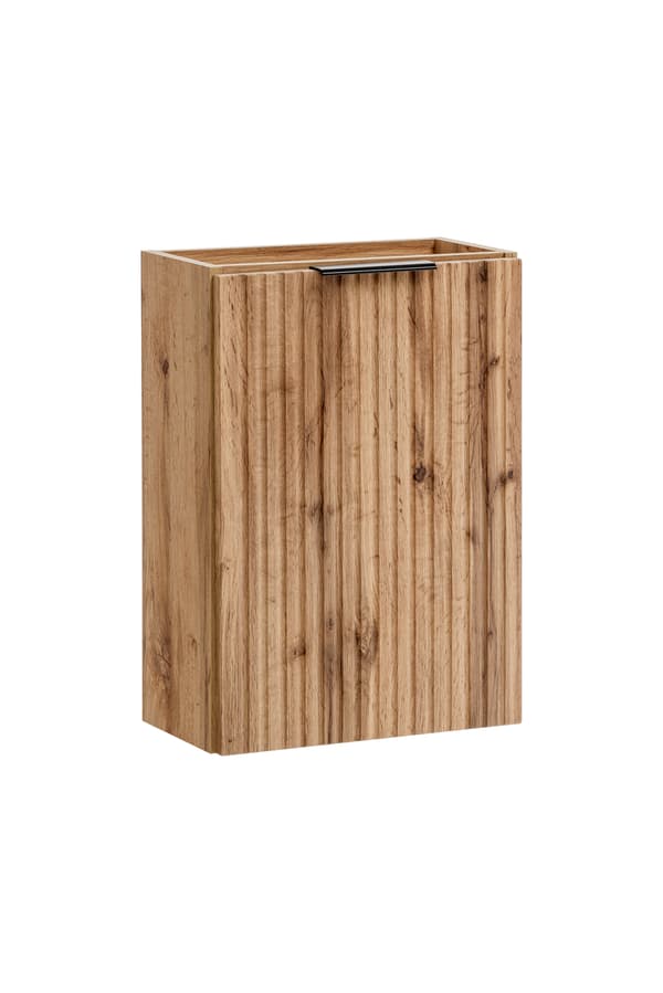 Vaskeskab 40 Cm Med 1 Dør - Adel-Eg, Mat Sort